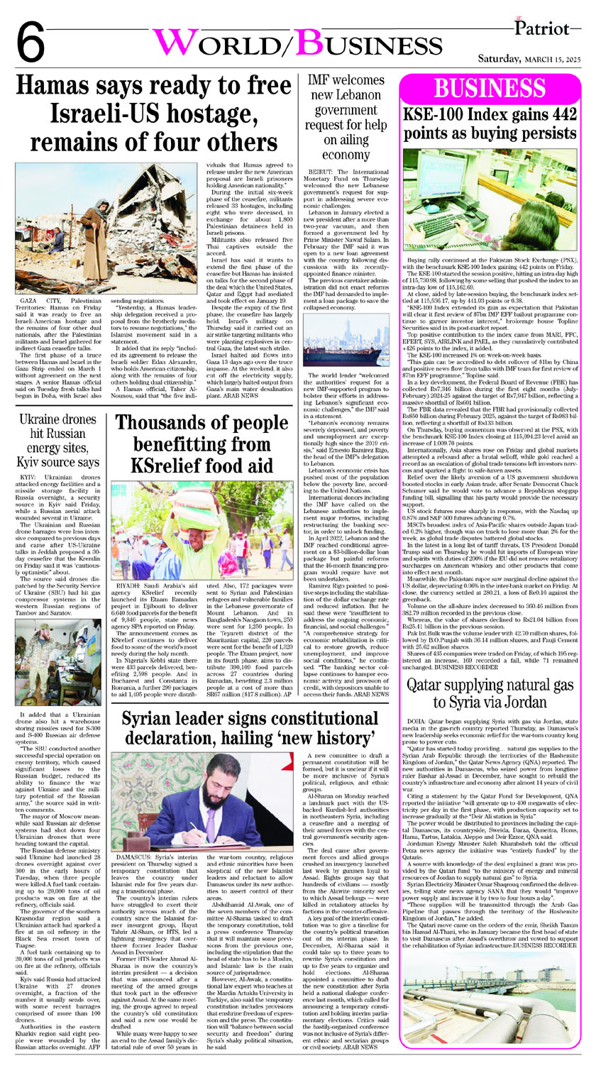 P6-Daily The Patriot 15-03-2025