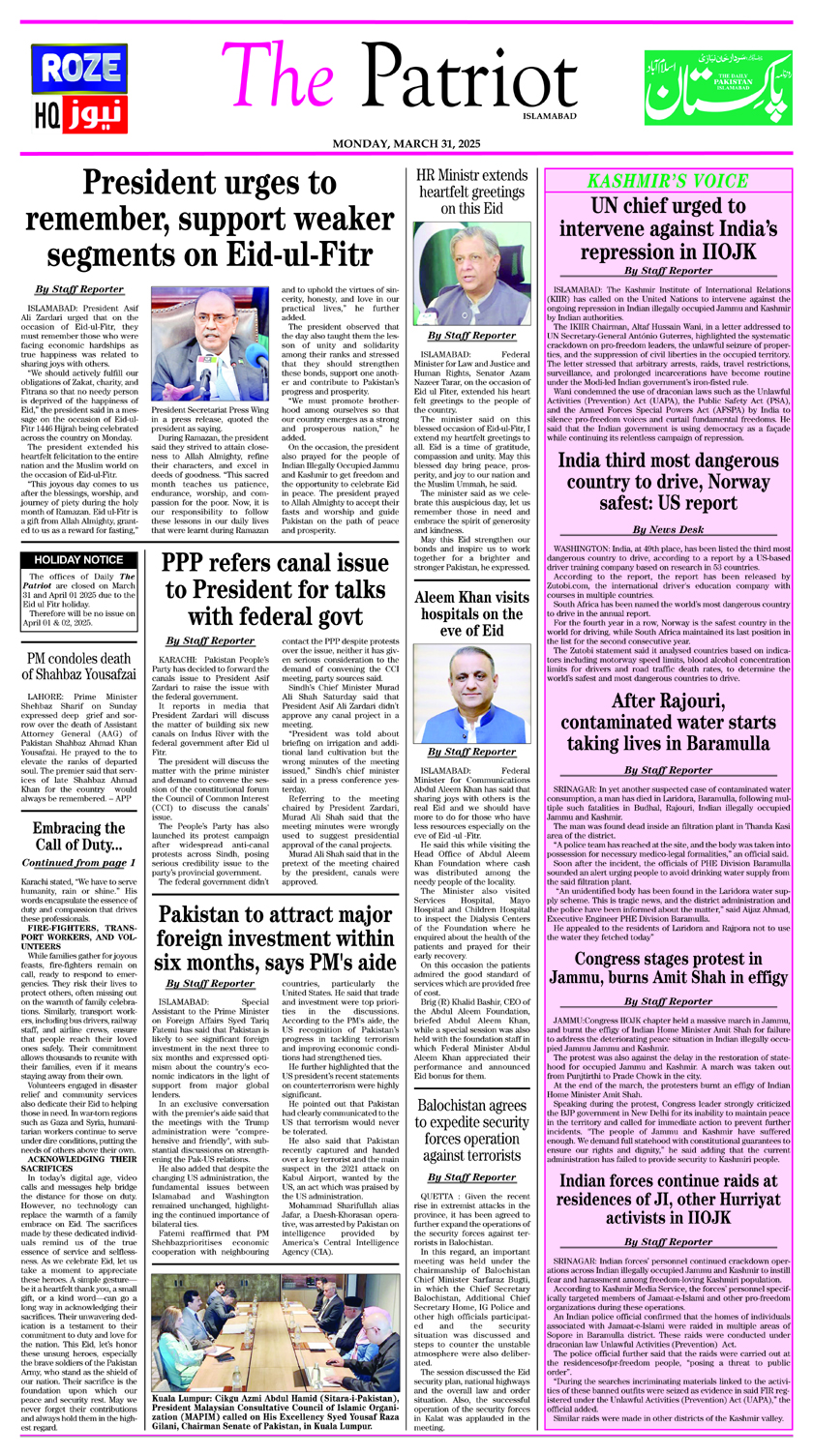 BP-Daily The Patriot 31-03-2025