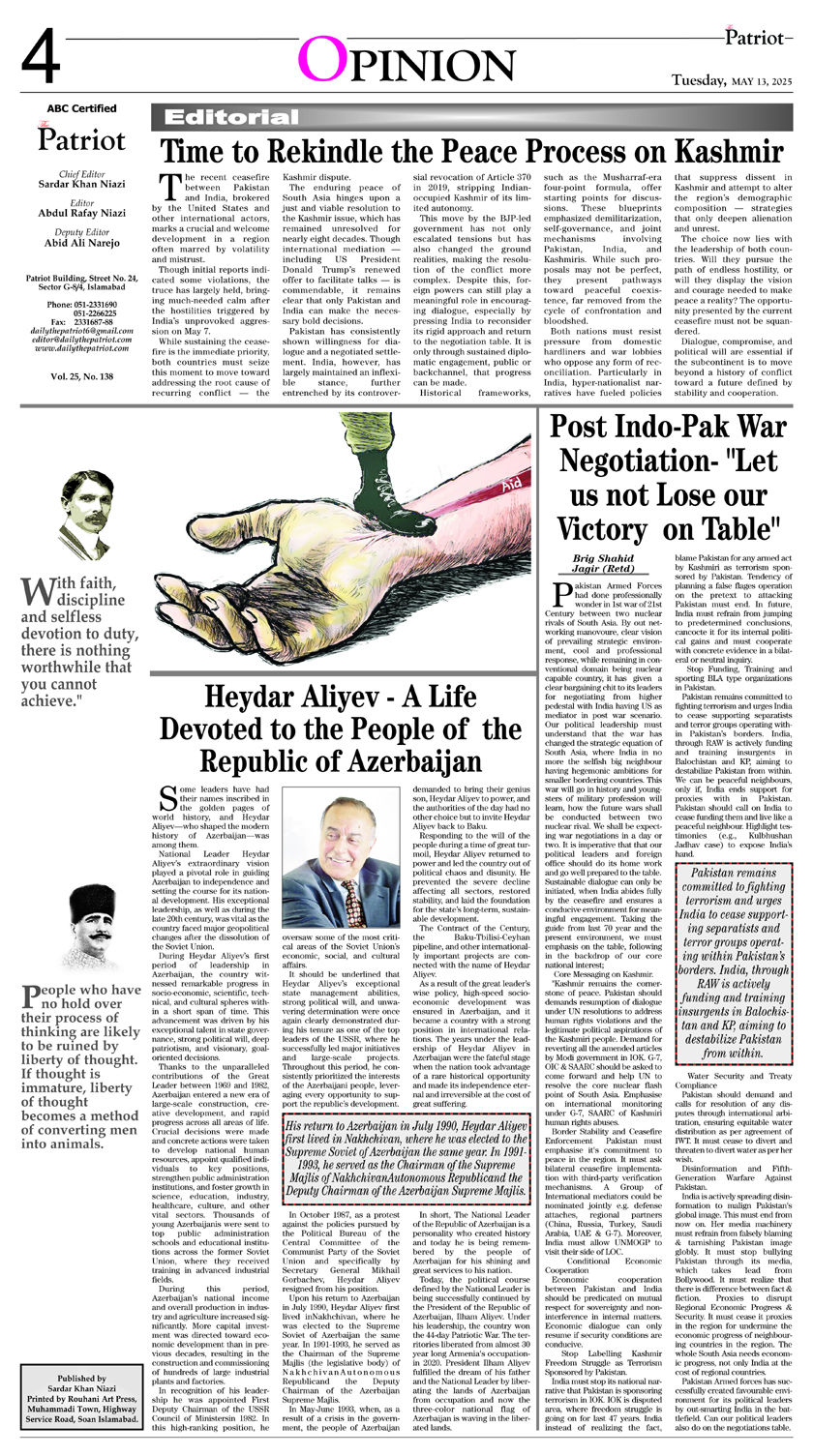 P4-Daily The Patriot 13-05-2025