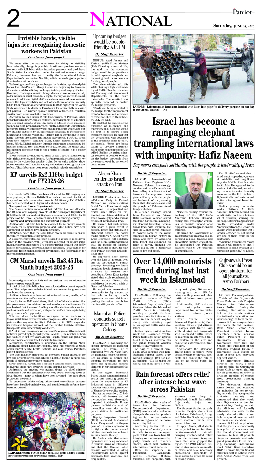 P2-Daily The Patriot 14-06-2025