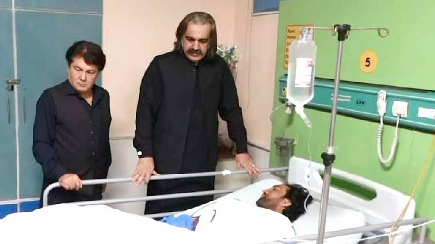CM Gandapur visits CMH Peshawar, praises security forces' sacrifices