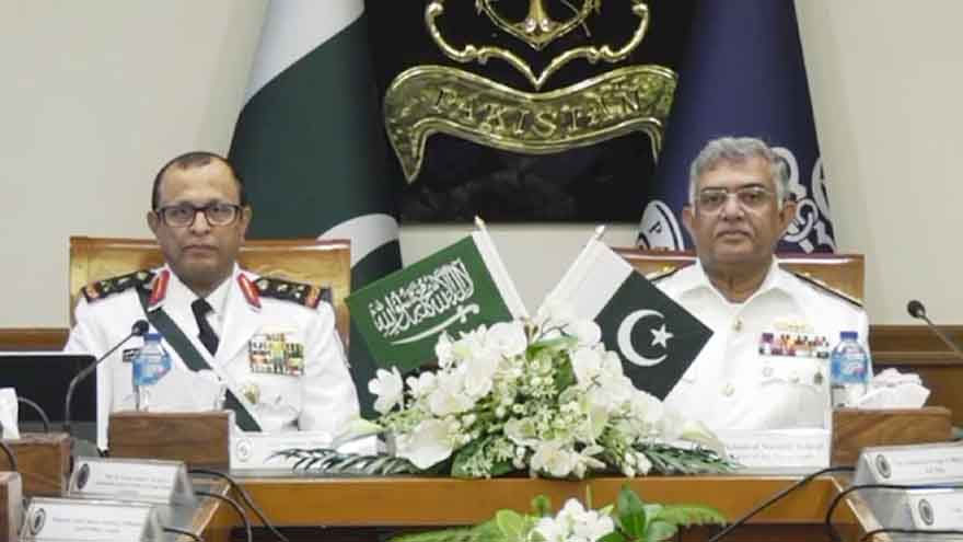 Saudi navy chief calls on Naval Chief Ashraf, vows to strengthen defence ties