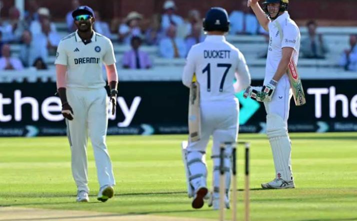 Crawley’s last-over ‘theatrics’ against India spark time-wasting row at Lord’s