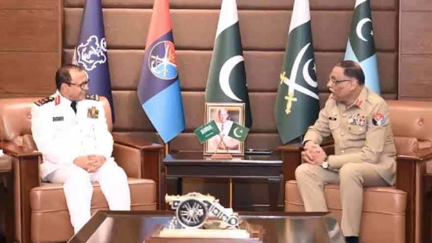 Saudi Navy chief calls on CJCSC Gen Sahir Shamshad Mirza