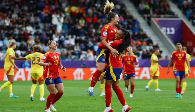 Spain sweep aside Belgium 6-2 at Women's Euros
