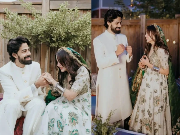 Which designer’s expensive wedding dress did Aima Baig wear at her wedding?