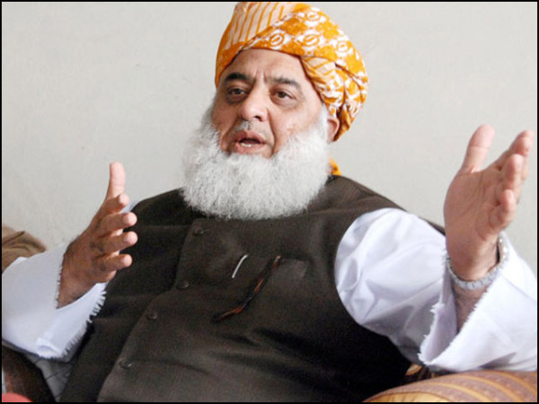 Fazlur Rehman reveals that 10 percent of government funds in Khyber Pakhtunkhwa are being paid to armed groups