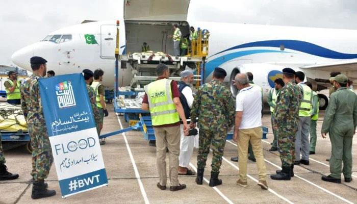 PAF Airlifts 48 Tons of Relief Goods to Flood-Hit KP Districts