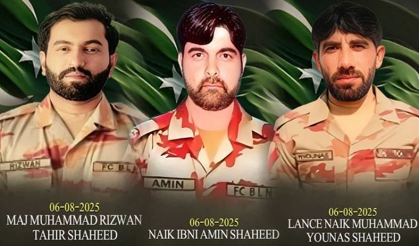 Major among 3 soldiers martyred in Mastung IED blast