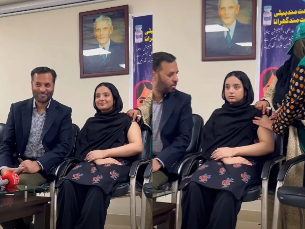 Federal Health Minister rejects misleading propaganda by getting his daughter vaccinated against HPV in front of the media