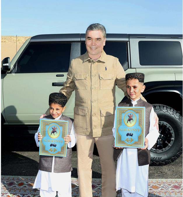 Hero-Arkadag blesses the next stage of the Serhetabat–HeratGas Pipeline, called “Arkadagyň ak ýoly”