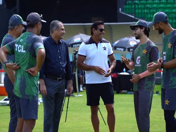 PCB Chairman Mohsin Naqvi visits Gaddafi Stadium, meets players