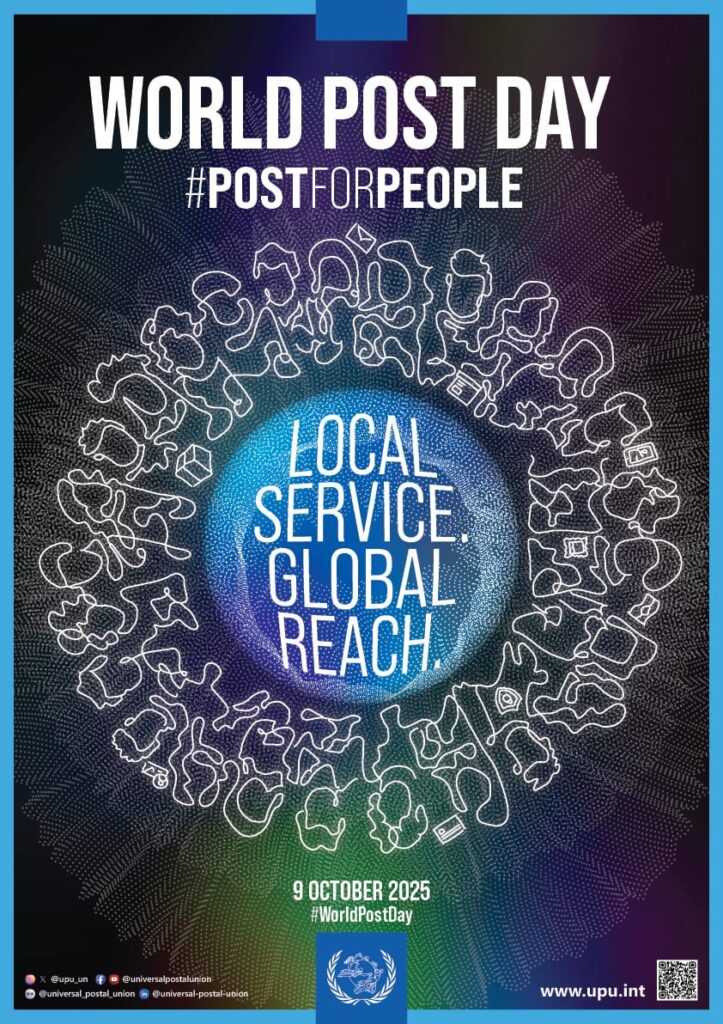 Pakistan Post will celebrate World Post Day on 9th October 2025