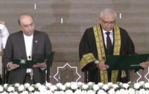 Justice Aminuddin Khan sworn in as first CJ of Federal Constitutional Court