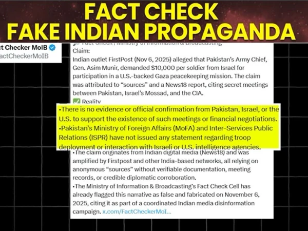 The lies of the Indian media, which is at the forefront of anti-Pakistan propaganda, are exposed.