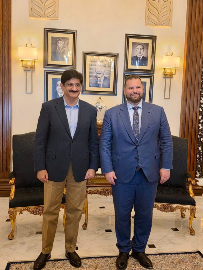 Ambassador of Romania Dr. Dan Stoenescu Meets Chief Minister of Sindh to Strengthen Economic and Cultural Cooperation