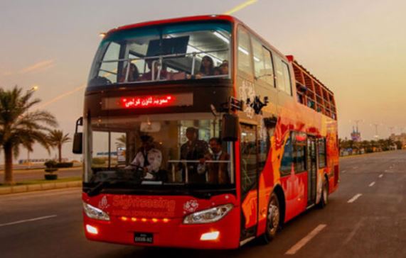 Double-decker bus service launched in Karachi