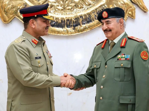 Field Marshal Sayed Asim Munir meets with the Chief of the Libyan Armed Forces
