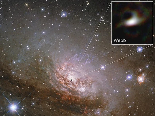 Extremely clear image of the edge of a black hole released