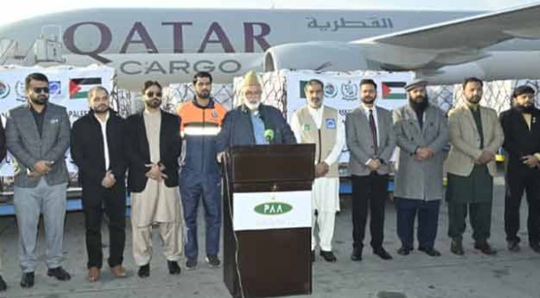 Pakistan sends 29th aid consignment to Palestine
