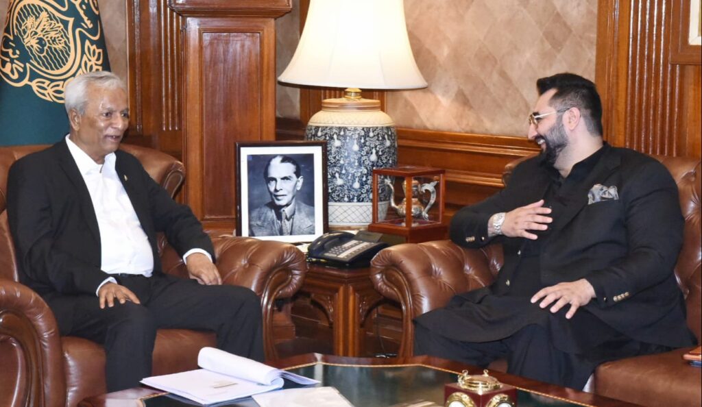 Muhammad Shaheryar Memon Meets Nihal Hashmi at Governor House