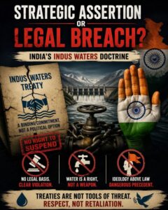 Strategic Assertion or Legal Breach? Deconstructing India’s Indus Waters Doctrine