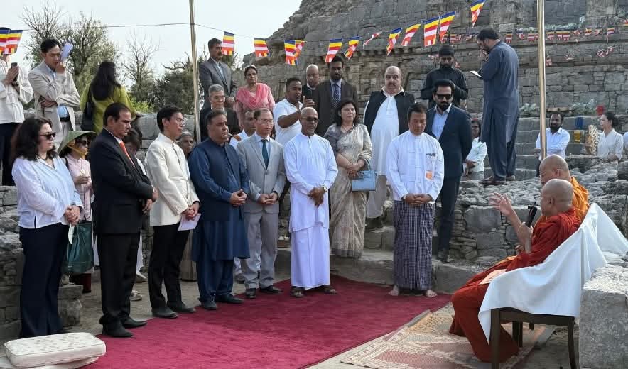 High Commission of Sri Lanka and Partner Missions, with Punjab Archaeology Department, Mark Vesak Day at Dharmarajika Stupa, Taxila.