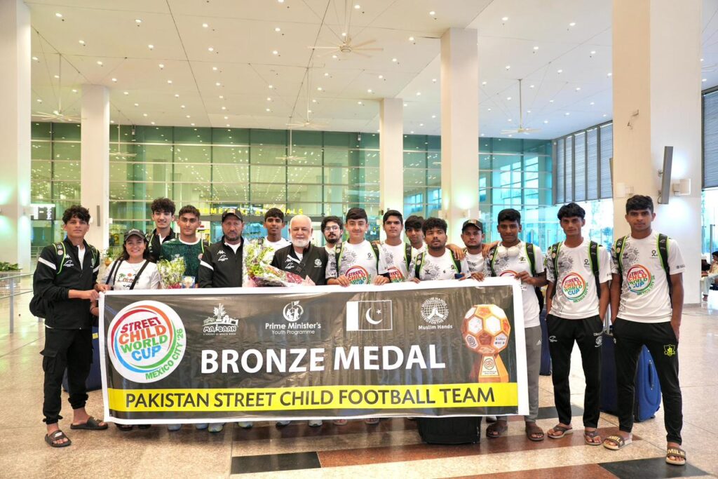 Pakistan Street Children Football Team Receives Hero’s Welcome After Historic Bronze Medal Win