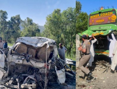Sixteen killed, six injured in Swat Expressway collision
