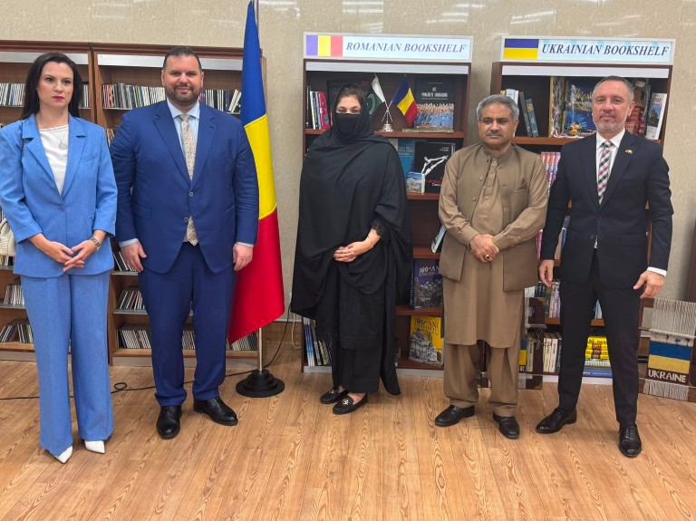 Embassy of Romania Inaugurates "Romanian Shelf" at the National Library of Pakistan