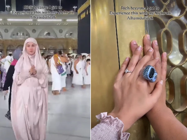 Actress Nimra Khan’s dream came true on her birthday, performing Umrah with her husband.