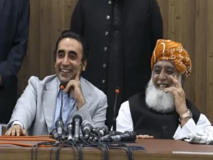 PPP and Jamiat Ulema-e-Islam announce political alliance in Azad Kashmir, contest elections together