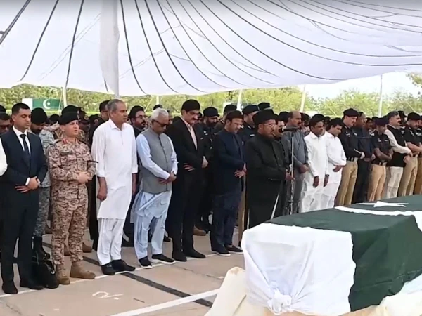 Funeral prayers offered for Rangers jawans martyred in Karachi terror attack