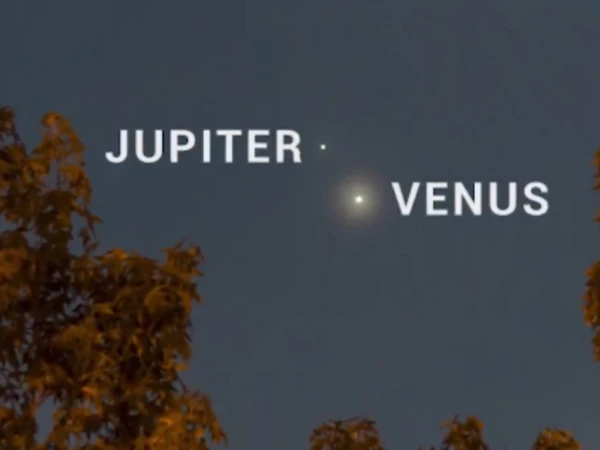 A rare astronomical sight will be seen in the sky after sunset today.