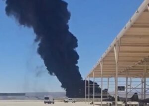 US Air Force B-52 bomber crashes in flames in California, killing all 8 crew aboard