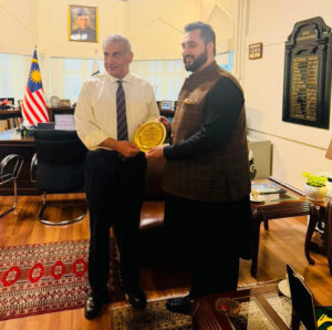 Prime Minister’s Youth Programme Focal Person for Overseas Trade & Business Linkages Sheharyar Memon Meets Pakistan’s High Commissioner to Malaysia, H.E. Ahsan Raza Shah