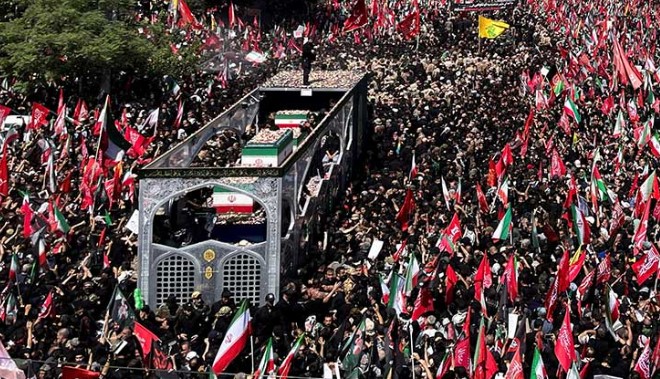 Funeral prayers for Khamenei, family members held in Qom