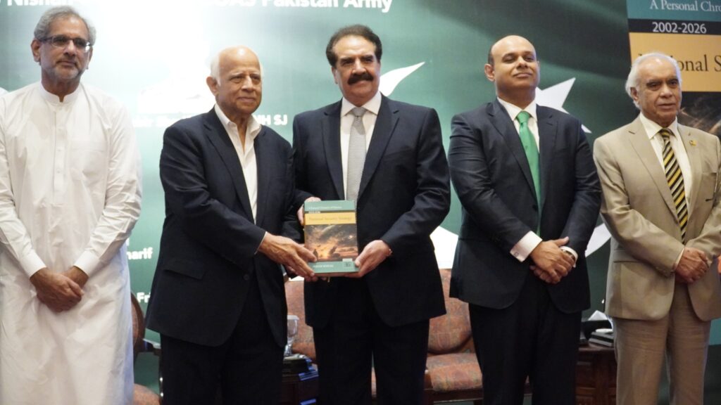 The launch of “National Security Strategy 2002–2026,” the 16th volume of “A Personal Chronicle of Pakistan” by Ikram Sehgal, was held at the Serena Hotel in Islamabad