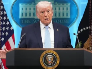 Iranian leadership is duplicitous, blockade will continue until deal or surrender; Trump