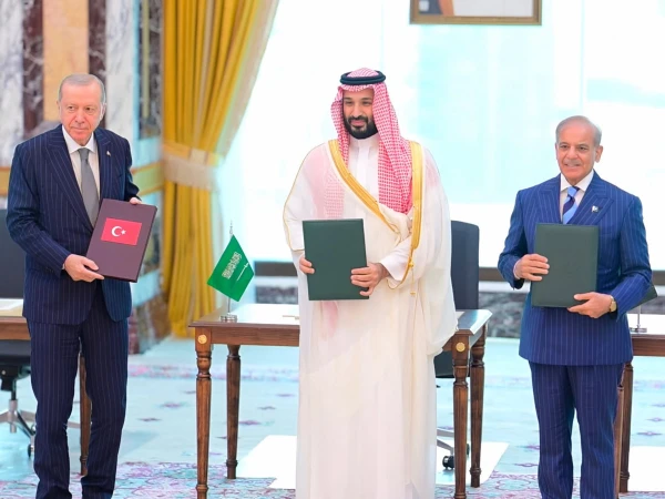 An attack on one country will be considered an attack on all three, a trilateral defense agreement between Saudi Arabia, Turkey, and Pakistan