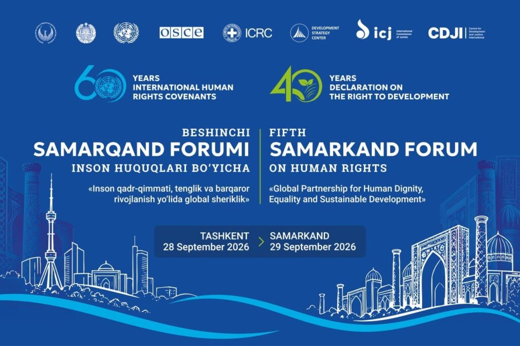 The 5th Samarkand Forum on Human Rights to take place on September 2829th
