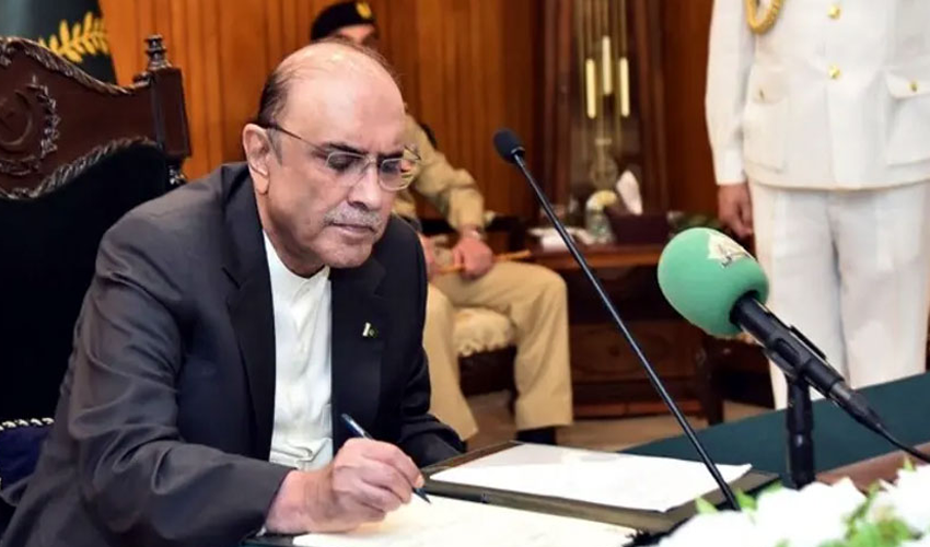 President Zardari approves summary regarding emergency in KP