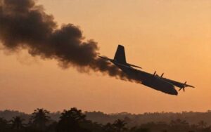 Military helicopter crashes in Nigeria; 32 people were on board.